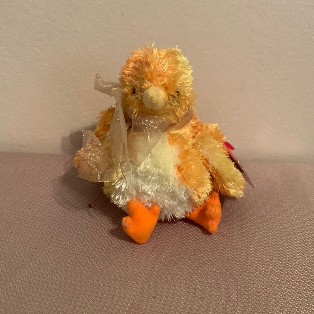 Ty Beanie Baby Yellow/Orange Chickie
